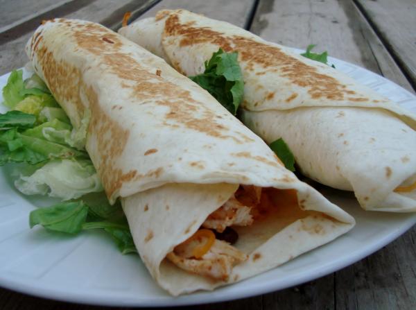 Буррито с курицей и грибами Буррито с курицей и грибами